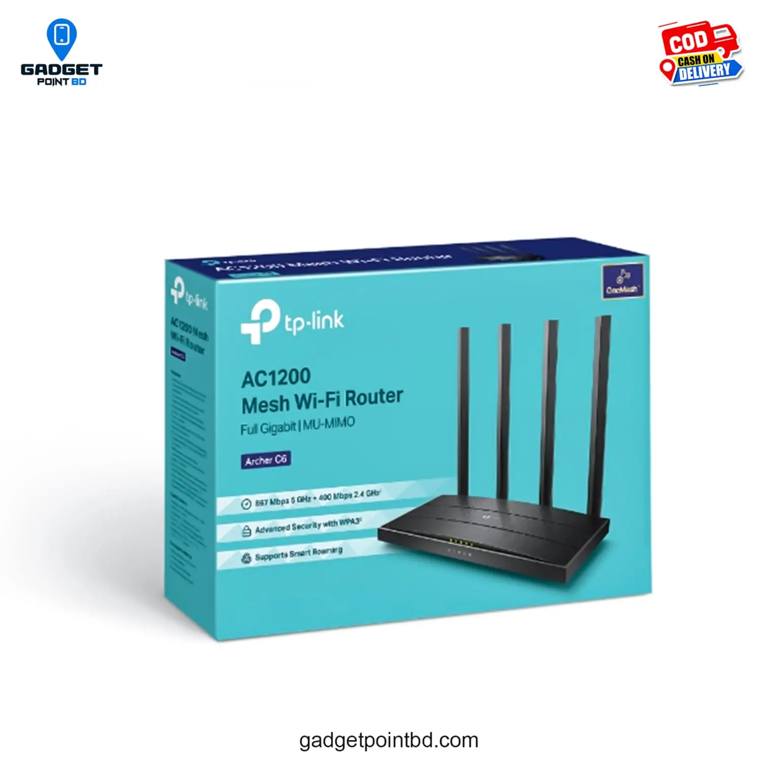 TP-Link Archer C6 AC1200 Gigabit Router