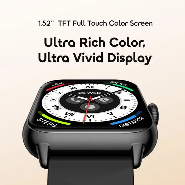 Oraimo Watch 6 Nano Black Smartwatch Price in BD, Gadget Point bd
