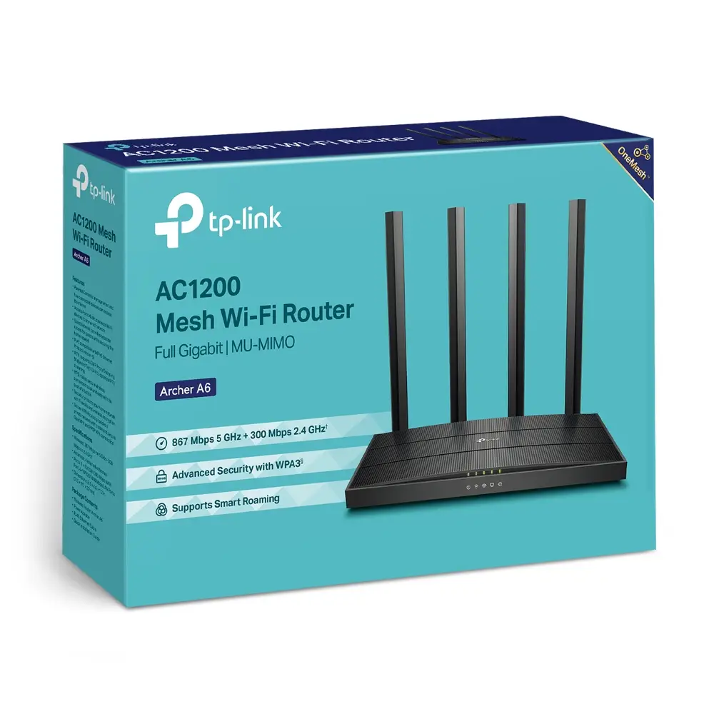 Tp-link Archer A6-AC1200 Wireless MU-MIMO Gigabit Router