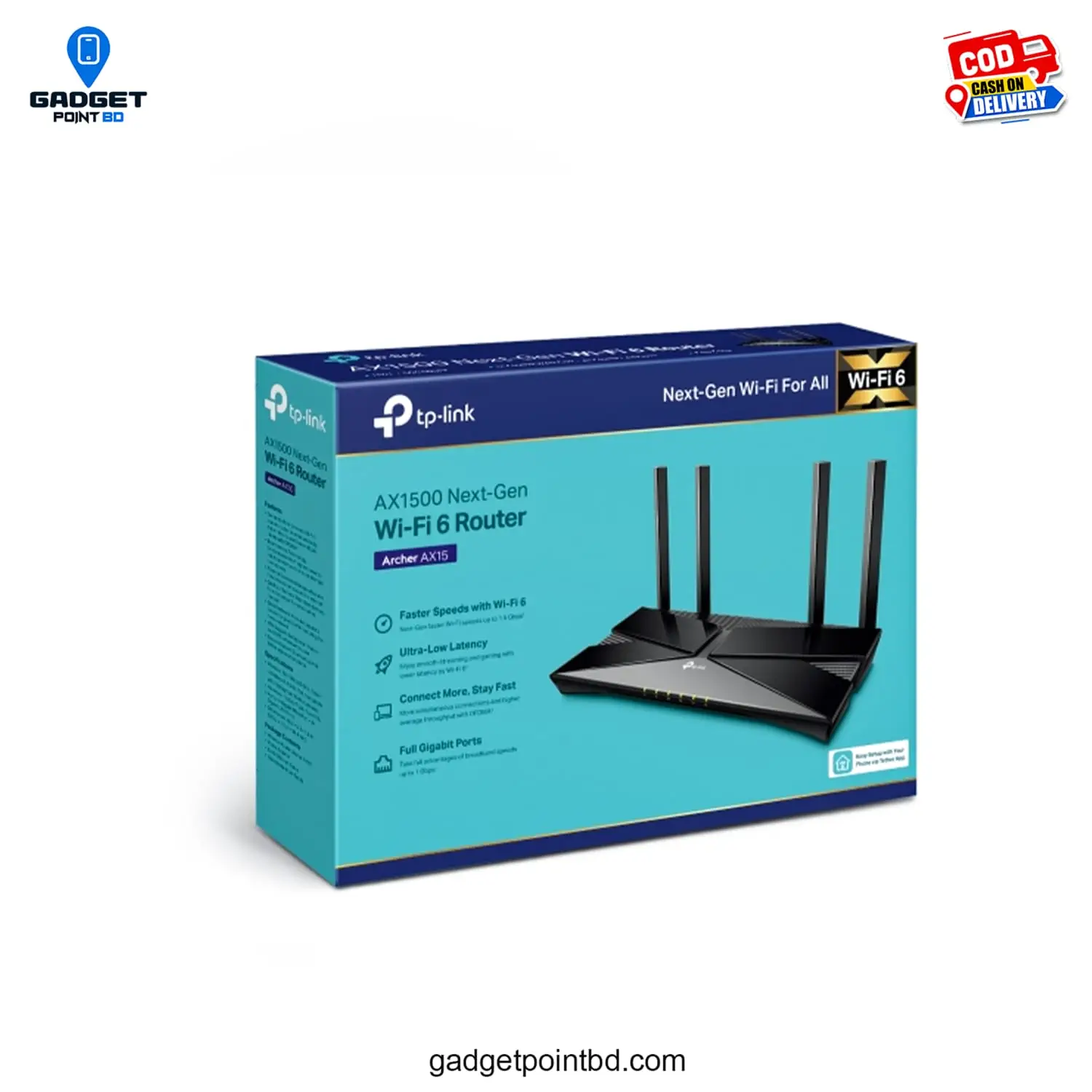 TP-Link Archer AX15 AX1500 Dual Band Gigabit WiFi Router