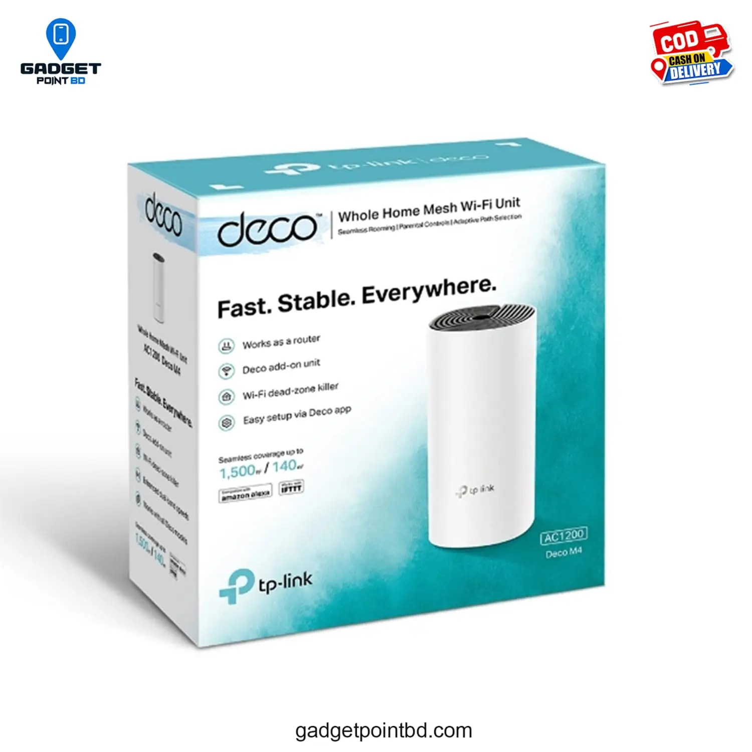 TP-Link Deco M4 AC1200 Dual-Band Mesh WiFi Router