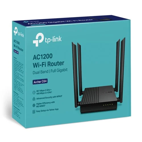 TP-Link Archer C64 AC1200 Dual-Band Gigabit WiFi Router | Gadget Point BD